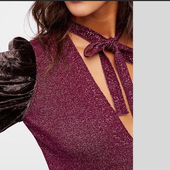 🚨LAST CHANCE 🚨Free People Blue Velvet Sweater - Picture 8 of 8